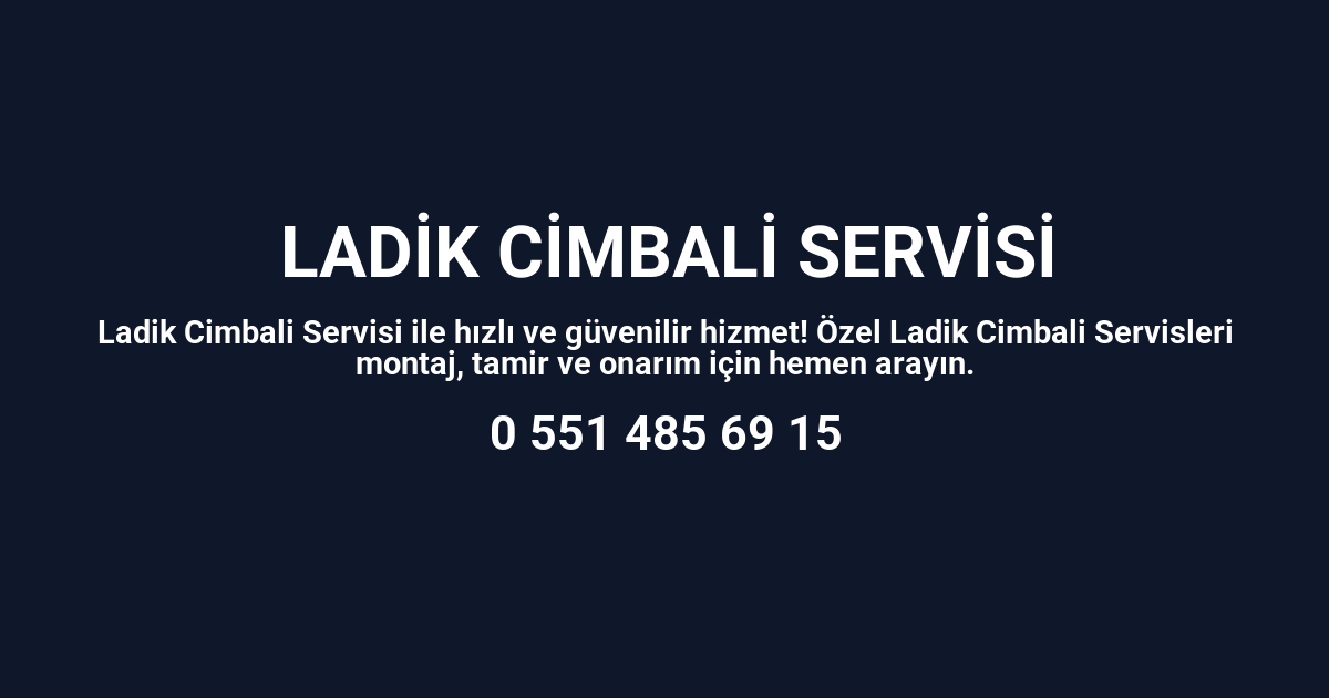 Ladik Cimbali Servisi